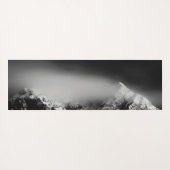 Compass star embleem monogram dramatische bergen yogamat (Achterkant (horizontaal))