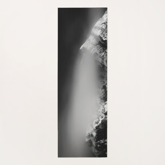 Compass star embleem monogram dramatische bergen yogamat (Achterkant)