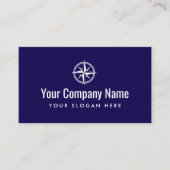 Compass star logo visitekaartsjabloon visitekaartje (Voorkant)