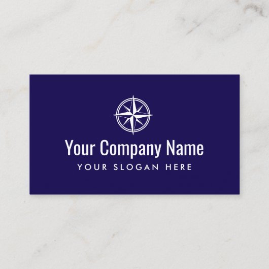 Compass star logo visitekaartsjabloon visitekaartje (Voorkant)