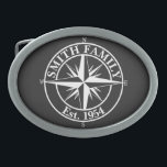Compass star monogram, personaliseerbaar embleem gesp<br><div class="desc">White Compass ster-monogram,  op maat gemaakt,  embleem op donkergrijze achtergrond.</div>