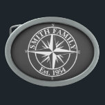 Compass star monogram, personaliseerbaar embleem gesp<br><div class="desc">White Compass ster-monogram,  op maat gemaakt,  embleem op donkergrijze achtergrond.</div>