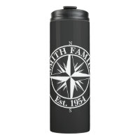 Compass star monogram, personaliseerbaar embleem