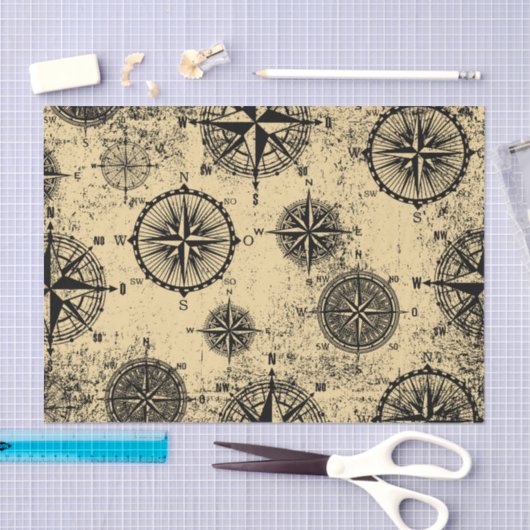  Compass Symbolen Tissuepapier (Craft)