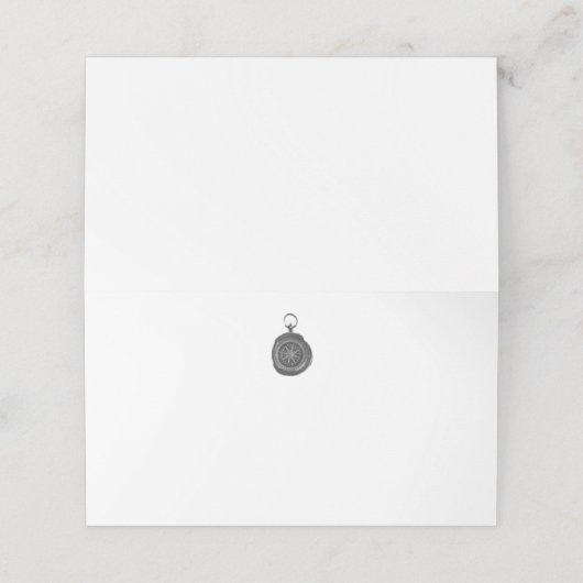 Compass Wedding Place kaarten Plaatskaartje (Buitenkant ongevouwen)