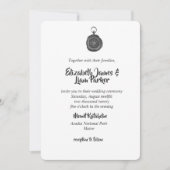 Compass Wedding-uitnodigingen Kaart (Voorkant)