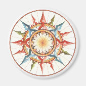 compass wind rose magneet (Voorkant)