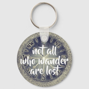 Compass with Quote Sleutelhanger
