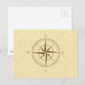 compass zuidoosten briefkaart (Voorkant / Achterkant)