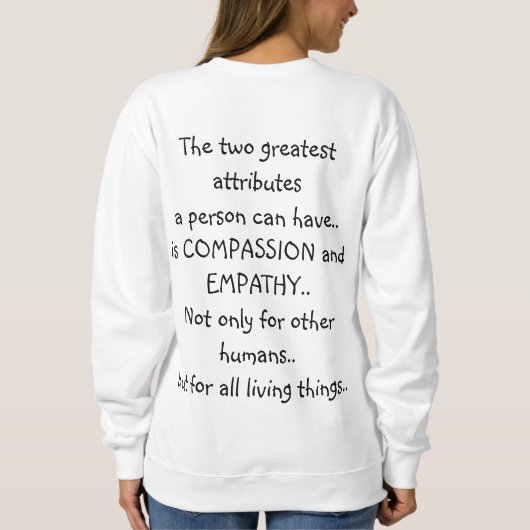 Compassie en empathie Kleding T-Shirt (Achterkant)