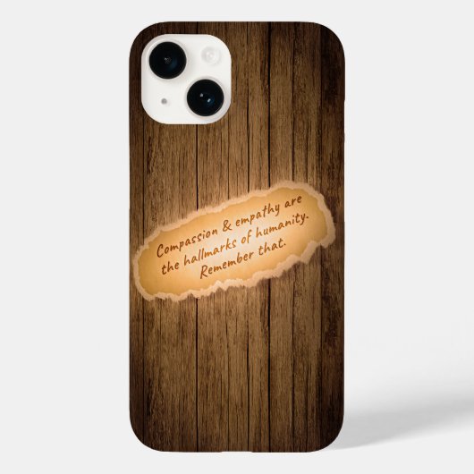 Compassie en empathie zijn de Hallarinaties van de Case-Mate iPhone Case (Achterkant)