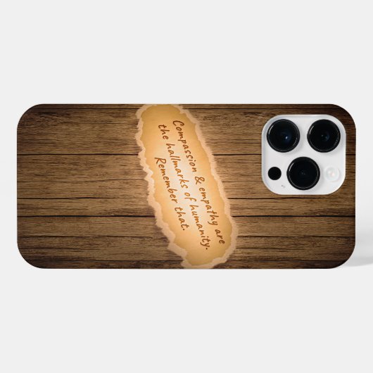 Compassie en empathie zijn de Hallarinaties van de iPhone Hoesje (Achterkant horizontaal)