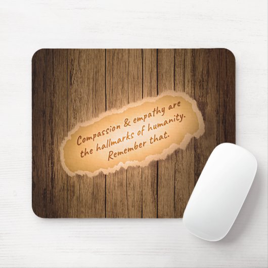 Compassie en empathie zijn de Hallarinaties van de Muismat (Met muis)