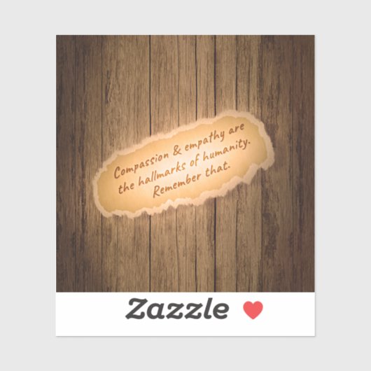 Compassie en empathie zijn de Hallarinaties van de Sticker (Vel)