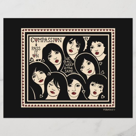 Compassie Geef het door op_flatpapier — vel 11 x 8 (Voorkant)