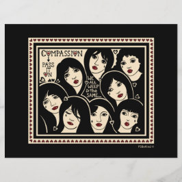 Compassie Geef het door op_flatpapier — vel 11 x 8