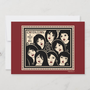 Compassie geeft het door aan de 7-inch x5-inch fla aankondiging