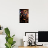 Compassie Geschilderd in Poster met Middennachtlic (Thuiskantoor)
