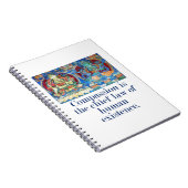 Compassie is de hoofdwet - compassie citaat notitieboek (Rechterzijde)