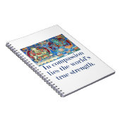 compassie is de ware kracht van de wereld - com notitieboek (Rechterzijde)