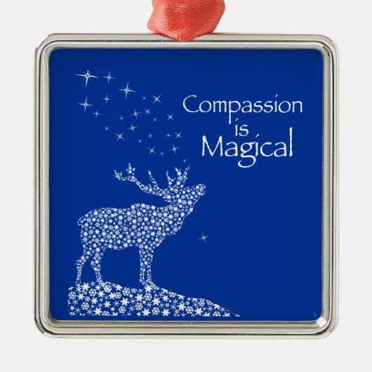 Compassie is Magisch Metalen Ornament (Voorkant)