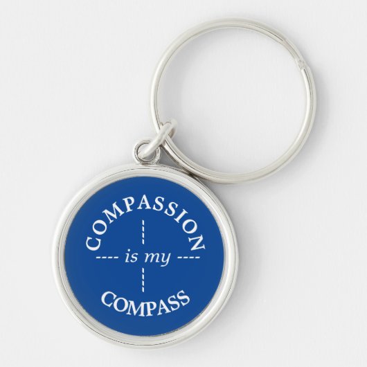 Compassie is mijn compass Sleutelhanger (Voorkant)