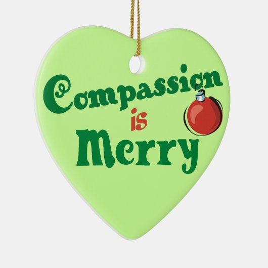 Compassie kerstversiering keramisch ornament (Rechts)