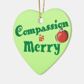 Compassie kerstversiering keramisch ornament (Links)