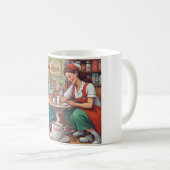 Compassie & Koffie: Snippen en herhalen Koffiemok (Voorkant rechts)