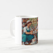 Compassie & Koffie: Snippen en herhalen Koffiemok (Voorkant links)