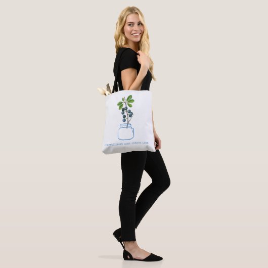 COMPASSIE LEVEN TOTE BAG (Op model)