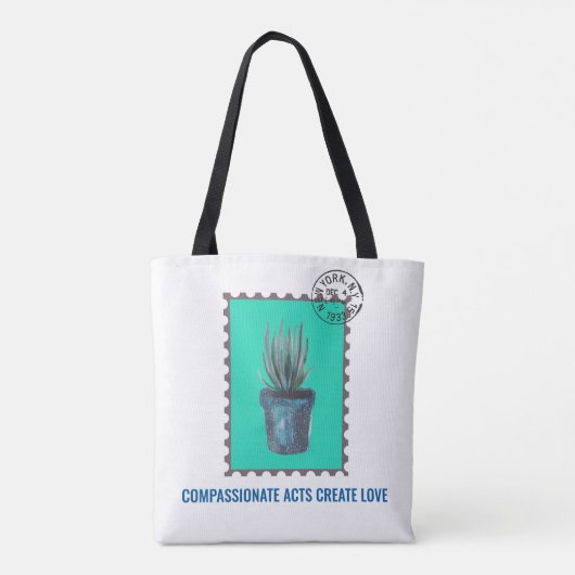 COMPASSIE LEVEN TOTE BAG (Achterkant)
