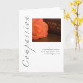 Compassie Roos & Boek Kaart (Gele Bloem)