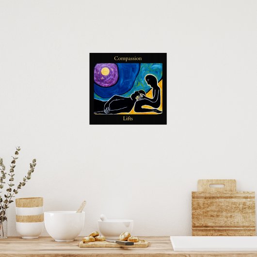 Compassie tilt poster (Keuken)