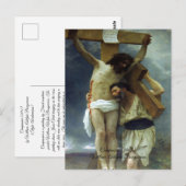 Compassie van Christus Bouguereau Briefkaart (Voorkant / Achterkant)