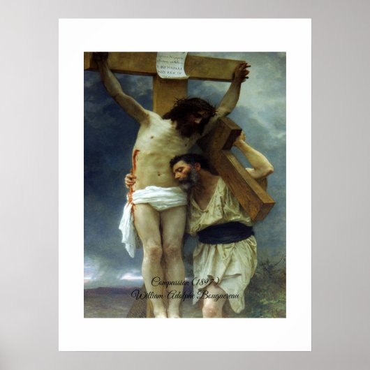 Compassie van Christus Bouguereau Poster (Voorkant)