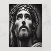 Compassie van de Verlosser in zwart-wit Briefkaart (Voorkant)