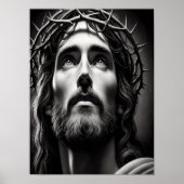 Compassie van de Verlosser in zwart-wit Poster (Voorkant)