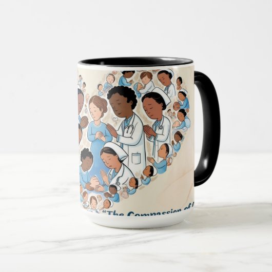 Compassie van de zorg mok (Voorkant rechts)