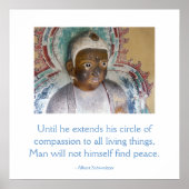 Compassie voor Dieren Boeddha Poster (Voorkant)