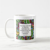 Compassie wordt aangeleerd koffiemok (Links)