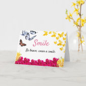 Compassievolle Patiënt Aanmoedigingskaarten voor K Kaart (Gele Bloem)