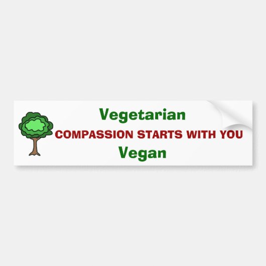 Compassion Bumpersticker (Voorkant)