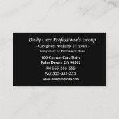 Compassion Fower Caregiver Professional Visitekaartje (Achterkant)