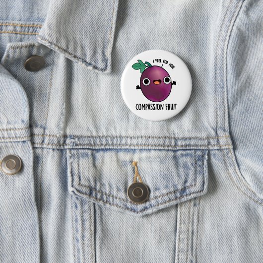 Compassion Fruit Funny Passion Fruit Pun Ronde Button 5,7 Cm (In situ)