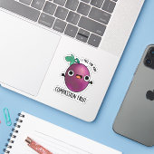 Compassion Fruit Funny Passion Fruit Pun Sticker (Laptop met iPhone)