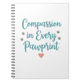 Compassion in Every Pawprint – Vet Tech Notitieboek (Voorkant)