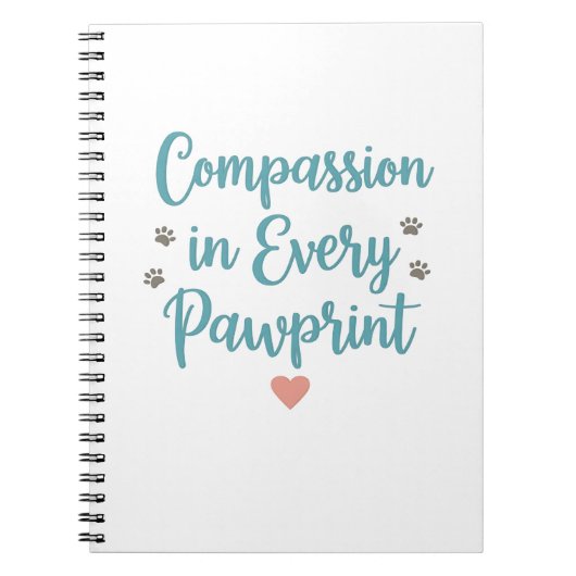Compassion in Every Pawprint – Vet Tech Notitieboek (Voorkant)