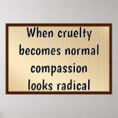 Compassion Looks Radical Poster (Voorkant)