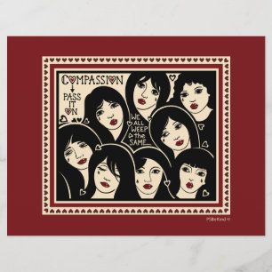 Compassion Pass It On_Flat Papier Vel 11"x8,5"